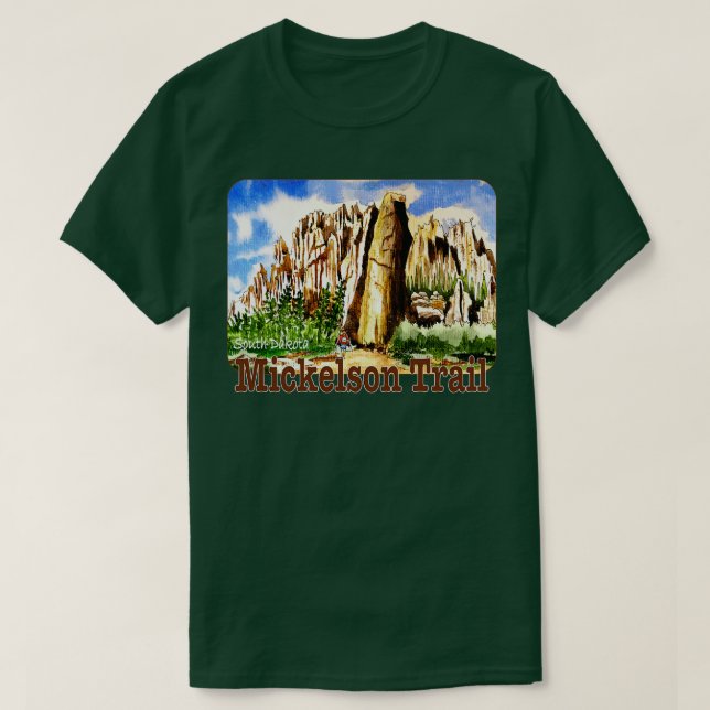 George S Mickelson Trail South Dakota T-Shirt (Design Front)