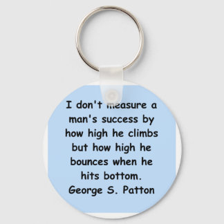 george s patton quote key ring