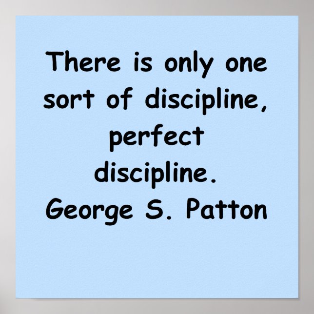 george s patton quote poster (Front)