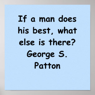 george s patton quote poster