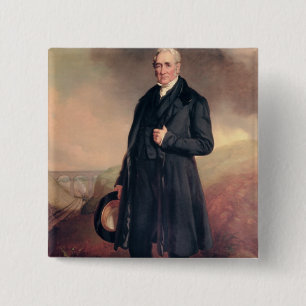 George Stephenson 15 Cm Square Badge