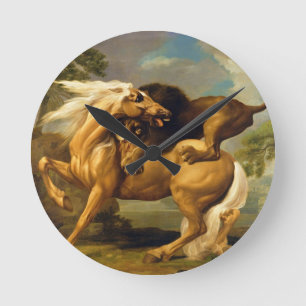 George Stubbs   A Lion Attacking a Horse, c.1762 ( Round Clock