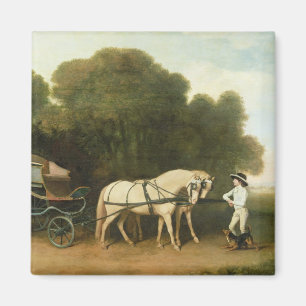 George Stubbs A Phaeton with a Pair of Cream Pon Magnet