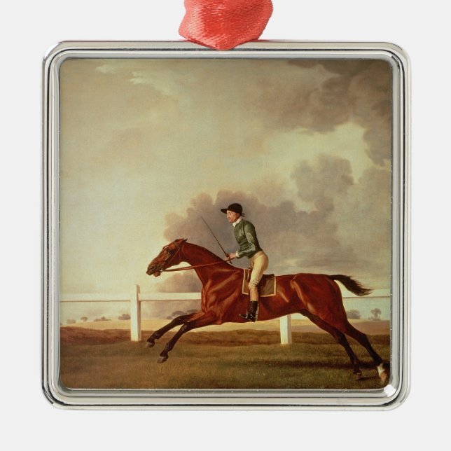 George Stubbs | Bay Malton with John Singleton Up, Metal Tree Decoration (Front)