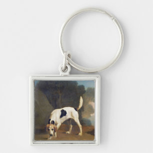 George Stubbs Foxhound on the Scent, c.1760 (oil Key Ring