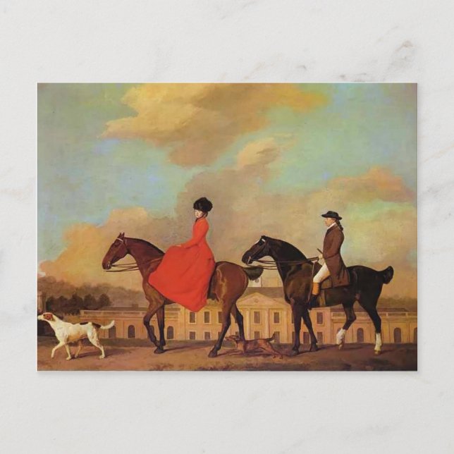 George Stubbs- John and Sophia Musters Postcard (Front)