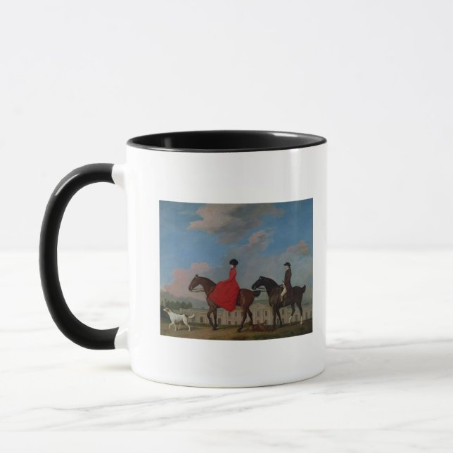 George Stubbs | John and Sophia Musters riding at  Mug (Left)
