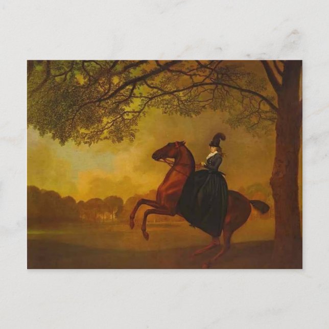 George Stubbs- Laetitia, Lady Lade Postcard (Front)