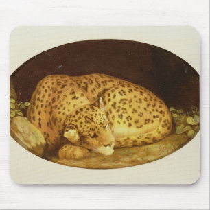 George Stubbs Sleeping Leopard, 1777 (enamel on Mouse Pad