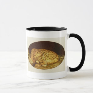 George Stubbs   Sleeping Leopard, 1777 (enamel on Mug