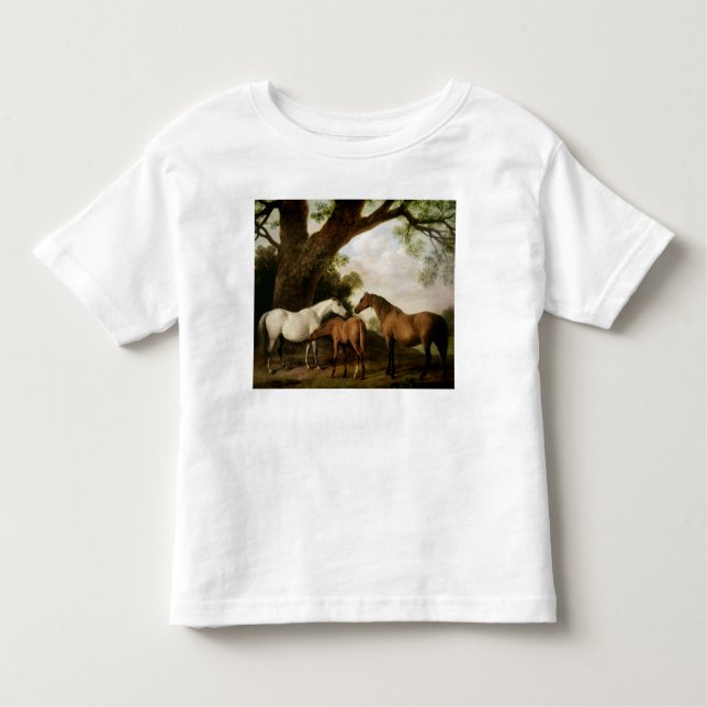 George Stubbs | Two Shafto Mares and a Foal, 1774 Toddler T-Shirt (Front)