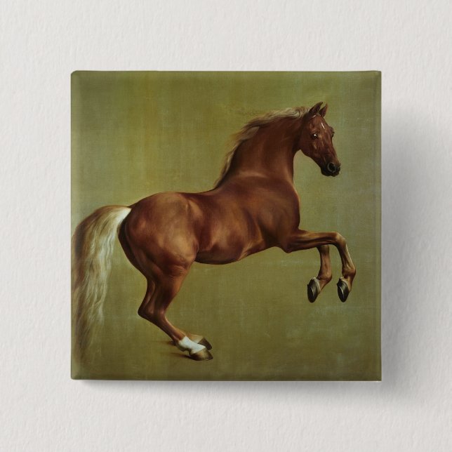 George Stubbs | Whistlejacket, 1762 15 Cm Square Badge (Front)
