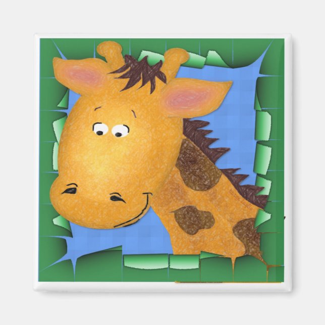 George The Giraffe Magnet (Front)