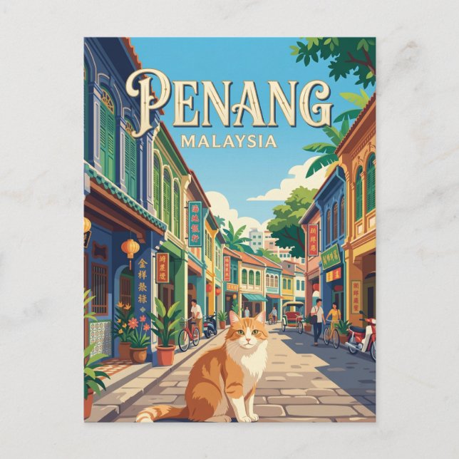 George Town Malaysia Postcard (Front)