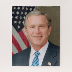 George W. Bush 43rd President of the United States Jigsaw Puzzle