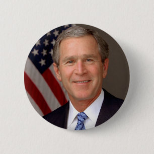George W. Bush 6 Cm Round Badge