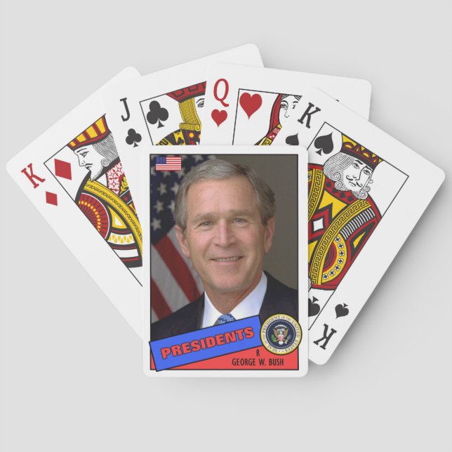 George W. Bush Baseball Card (Back)