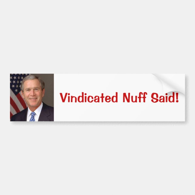George W. Bush Bumper Sticker (Front)