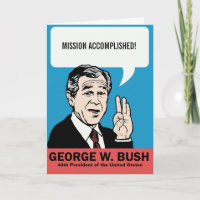 George W. Bush Customisable Card