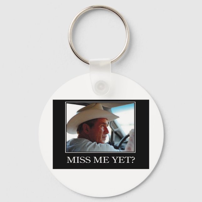 George W Bush - Hope and Change Key Ring (Front)