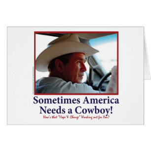 George W Bush in Cowboy Hat