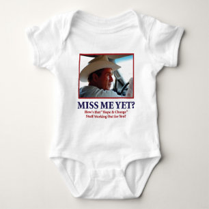 George W Bush - Miss Me Yet Baby Bodysuit