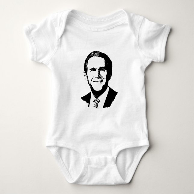 George W Bush T-shirt Baby Bodysuit (Front)