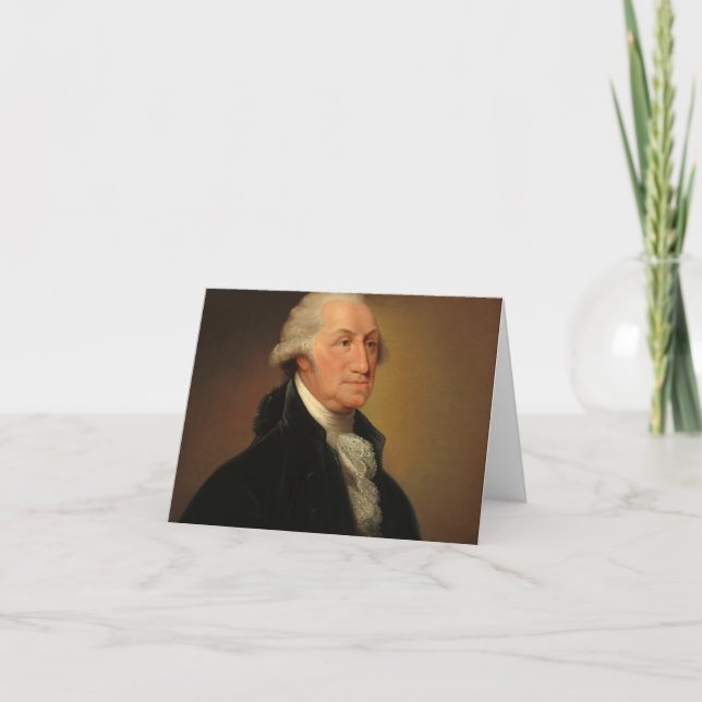 George Washington, 1796 by Edward Savage Thank You Card (Front)