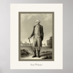 George Washington ~ 1850's Vintage Fine Art Poster