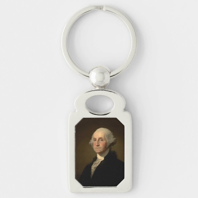 George Washington 1st American President by Stuart Key Ring (Front)
