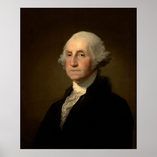 George Washington 1st American President by Stuart Poster (Front)