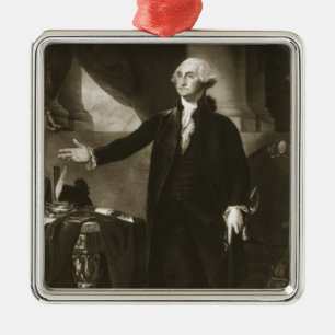 George Washington, 1st President of the United Sta Metal Tree Decoration