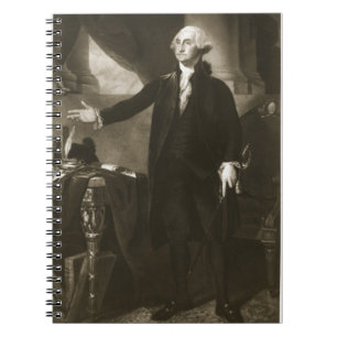 George Washington, 1st President of the United Sta Spiral Notebook
