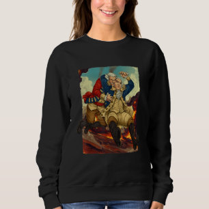 George Washington 4th of July Shirt Wrestling Redc