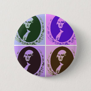 George Washington 6 Cm Round Badge