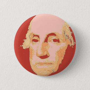 George Washington 6 Cm Round Badge