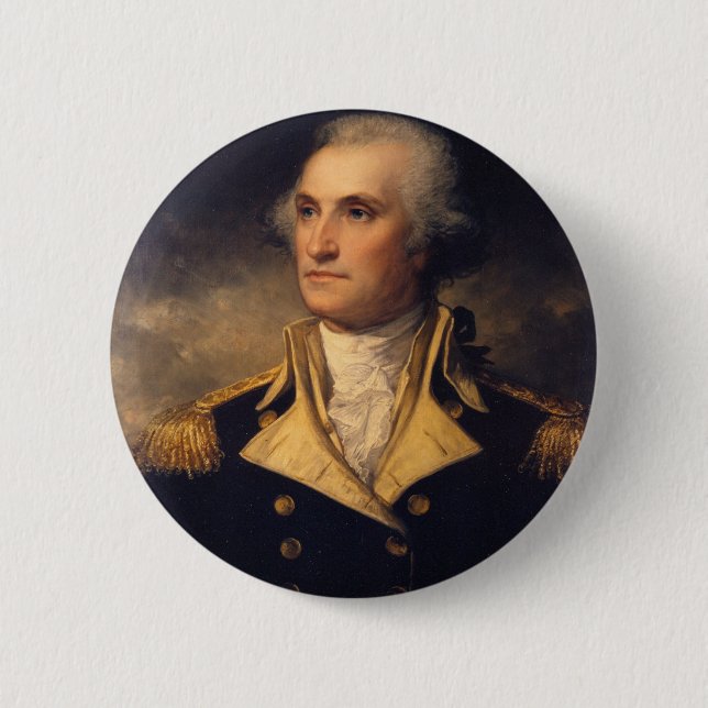 George Washington 6 Cm Round Badge (Front)