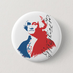 George Washington 6 Cm Round Badge