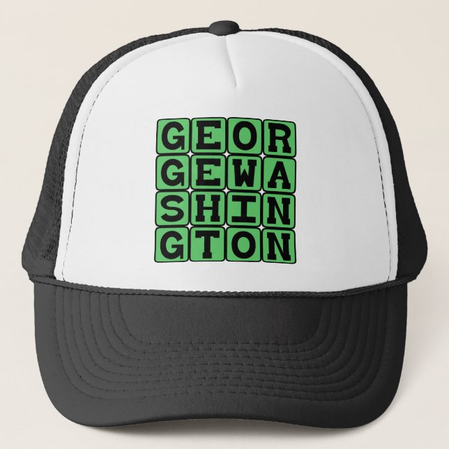 George Washington, American President Trucker Hat (Front)