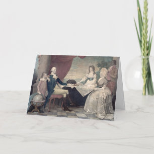 George Washington and His Family greeting card