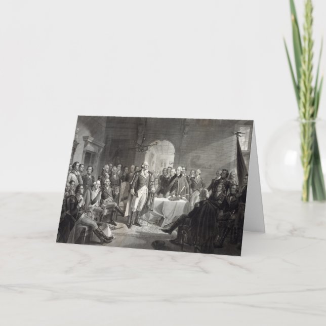 George Washington and His Generals greeting card (Front)