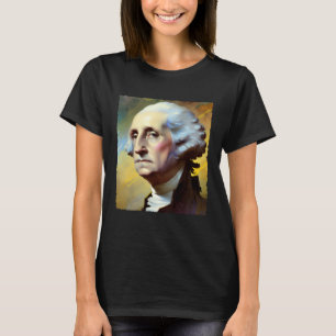 George Washington Art Painting 4th of July USA T-Shirt