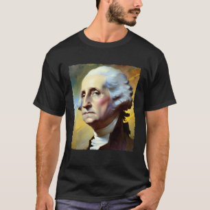 George Washington Art Painting 4th of July USA T-Shirt