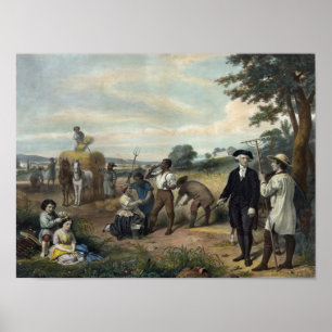 "George Washington as a Farmer" print/poster Poster