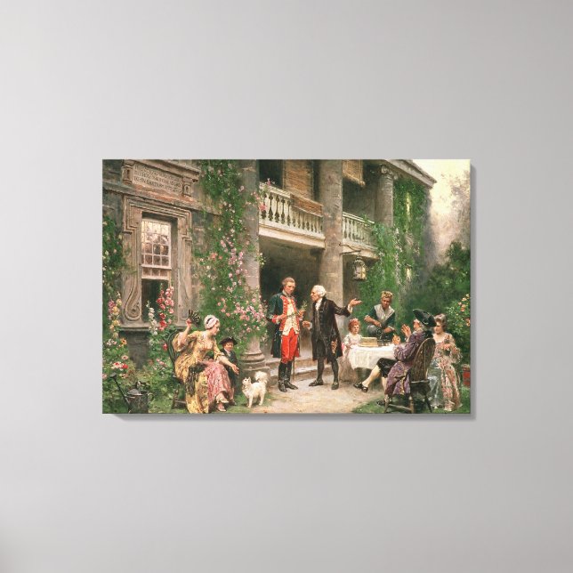 George Washington at Bartram's Garden Canvas Print (Front)
