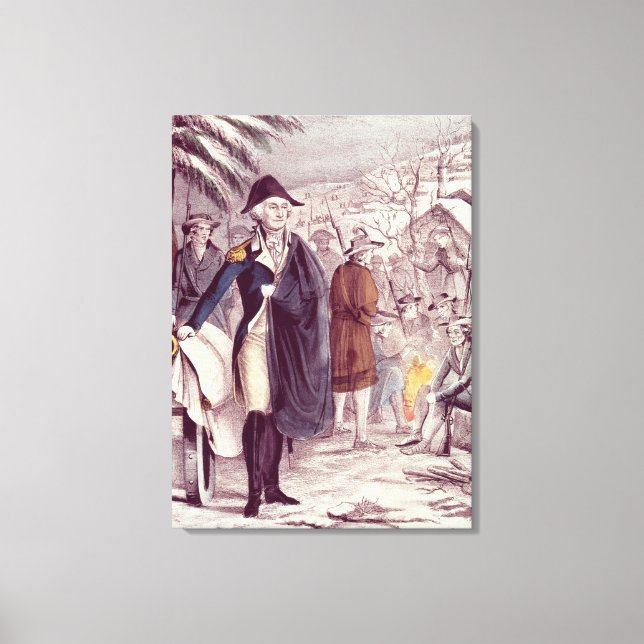 George Washington at Valley Forge Canvas Print (Front)