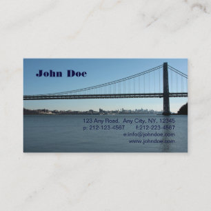 George Washington Bridge Business Card