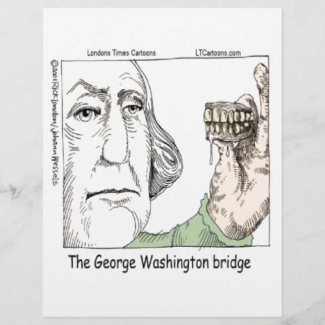 George Washington Bridge & Dentures Funny Gift (Front)