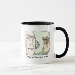 George Washington Bridge & Dentures Funny Gift Mug
