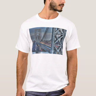 George Washington Bridge & The Red Lighthouse NYC T-Shirt